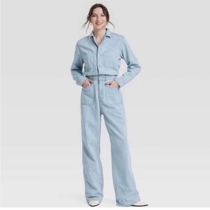 NWT Light Blue universal thread Denim Jumpsuit retails $44